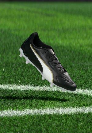 Puma, KING 20 PLAY FG/AG - Fußballschuhe Kunstrasen - black/white/gold-coloured
