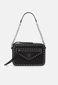CAMERA BAG WITH STUDS - Handbag - black/silver