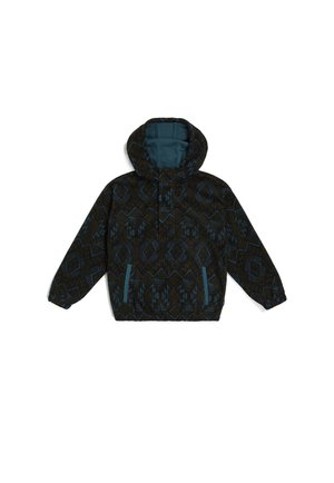 Fleecetröja - black retro ikat
