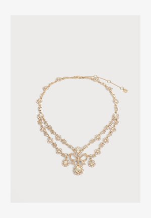 Marchesa, BOW DRAMA COLLAR - Halskette - gold-coloured/white