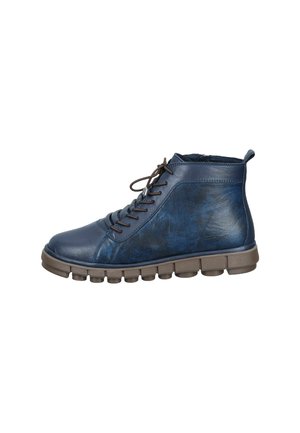 Lace-up ankle boots - blau