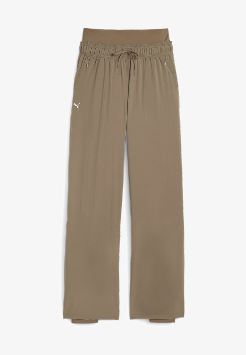 Puma Modest Puma MODEST ACTIVEWEAR WIDE LEG - Pantalones deportivos - totally taupe ...