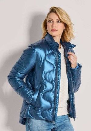 Winterjas - smoky blue   metallic