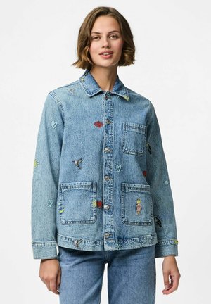 Pieces JIDI - Denim jacket - medium blue denim