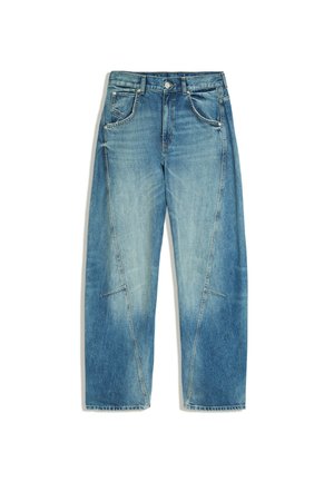 Bershka, LOW-RISE - BARREL JEANS - Wide Leg - light blue