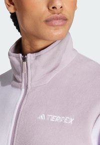 Adidas Terrex MULTI FULL-ZIP FLEECE - Fleecejas - silver dawn   preloved fig