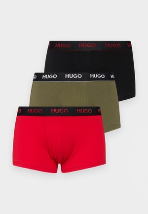 TRIPLET 3 PACK - Boxer Briefs - black/red/khaki