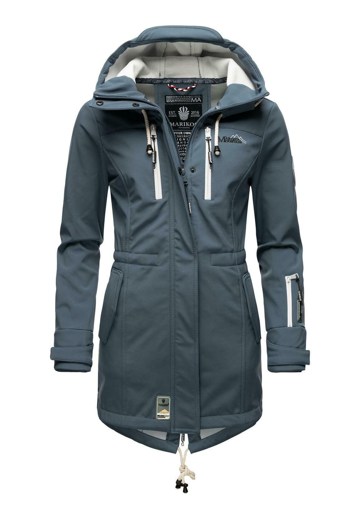 Marikoo Brand Marikoo Parka Blau Marikoo ZIMTZICKE Parka Dusty