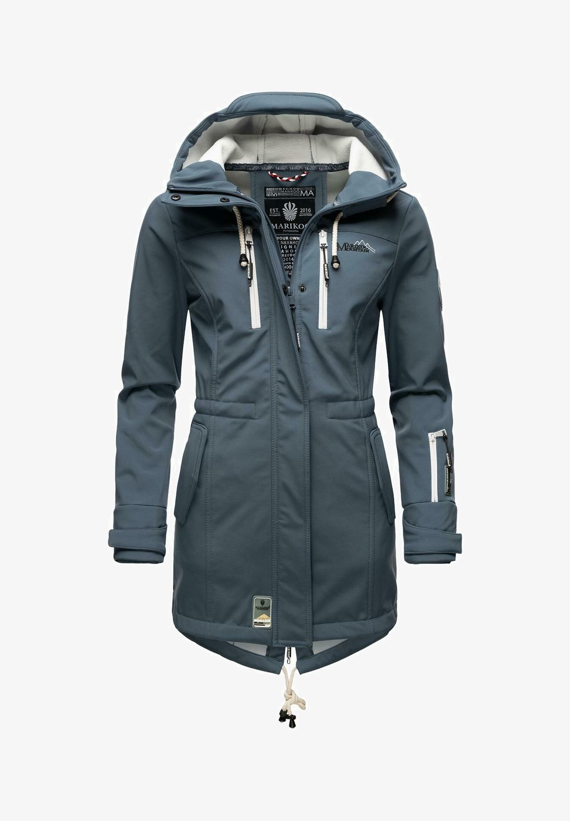Marikoo Brand Marikoo Parka Blau Marikoo ZIMTZICKE Parka Dusty