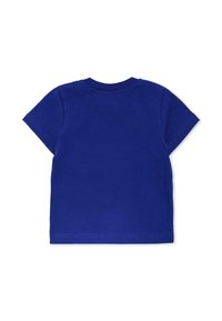 T-shirt a maniche corte in cotone di un solido blu reale. Design classico con colletto a girocollo, texture morbida e rifiniture curate su maniche e orlo.