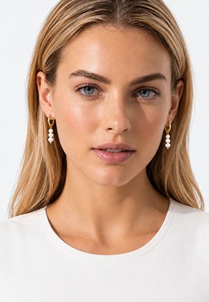 Heideman, MIT PERLEN MAJA FARBEND POLIERT - Boucles d'oreilles - goldfarbend