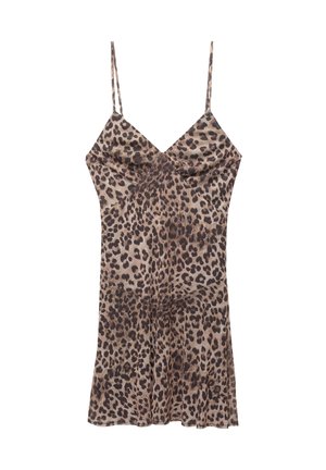 PULL&BEAR PRINTED - Day dress - brown
