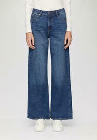 s.Oliver SURI MID  - Wide leg - blau