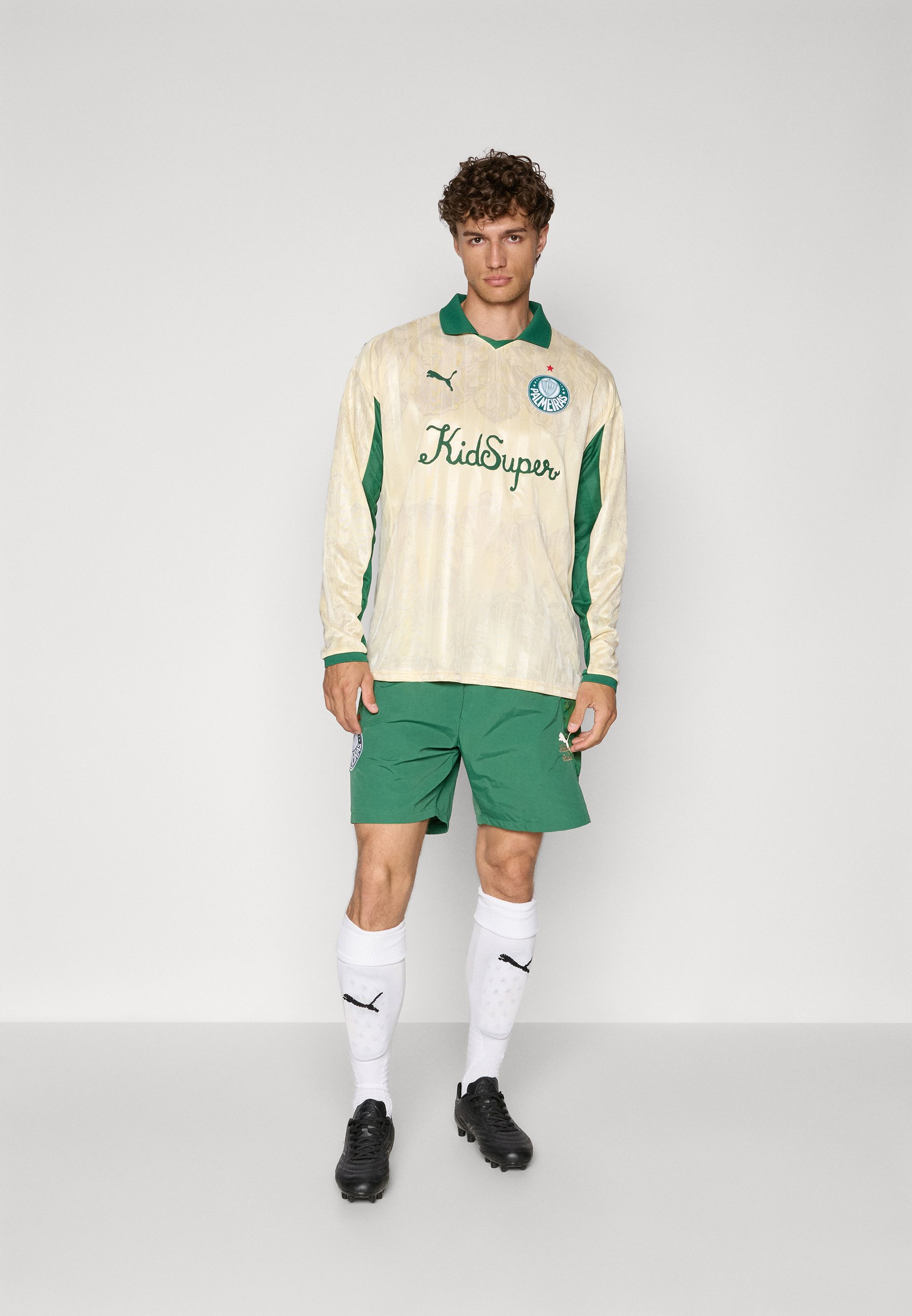 Puma KIDSUPER PALMEIRAS LS RETRO SHIRT - Club wear - creamy