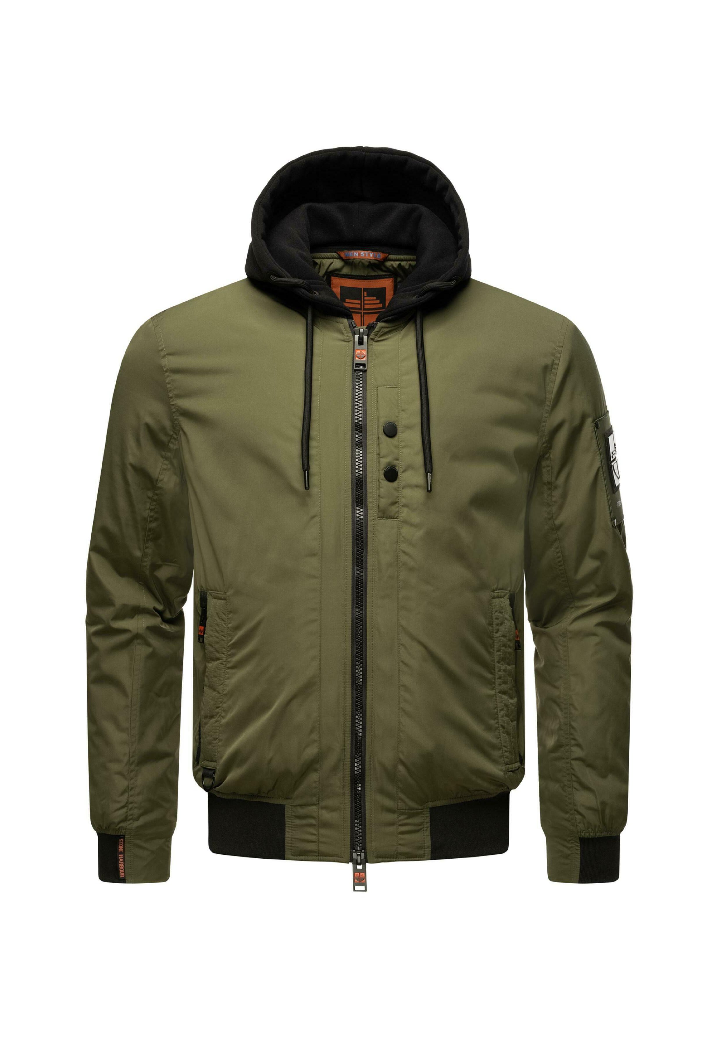 STONE HARBOUR Bomber Jacket - millitary green/green - Zalando.ie