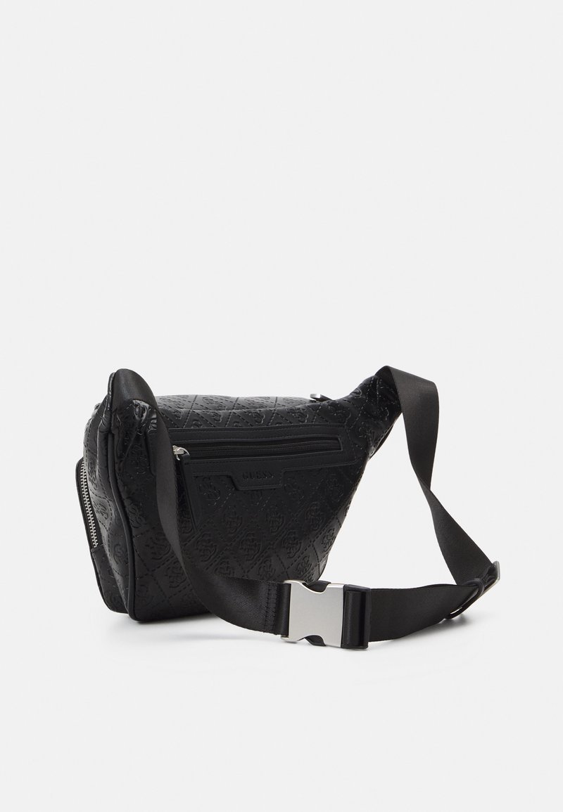 Marsupio GUESS Milano Flat In Nero – Cintura Regolabile, Scomparti Multipli, Materiale Resistente, Look Casual E Moderno Per Tutti I Giorni