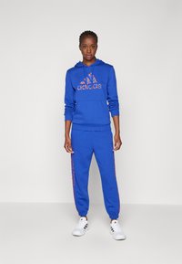 adidas Sportswear ANIMAL PRINT HOODIE - Hoodie - semi lucid blue