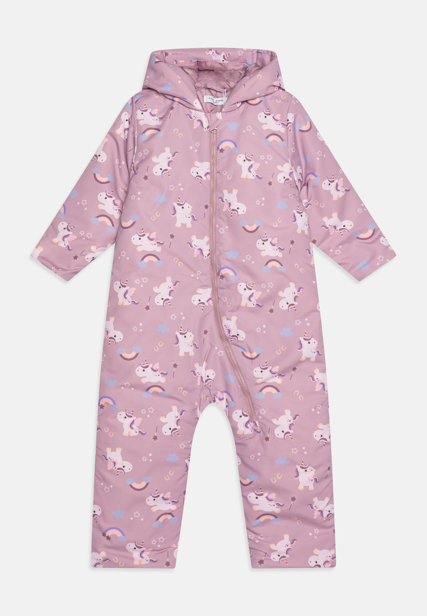 Name it NBFMAXI SUIT UNICORNS Snowsuit mauve shadows/lilac