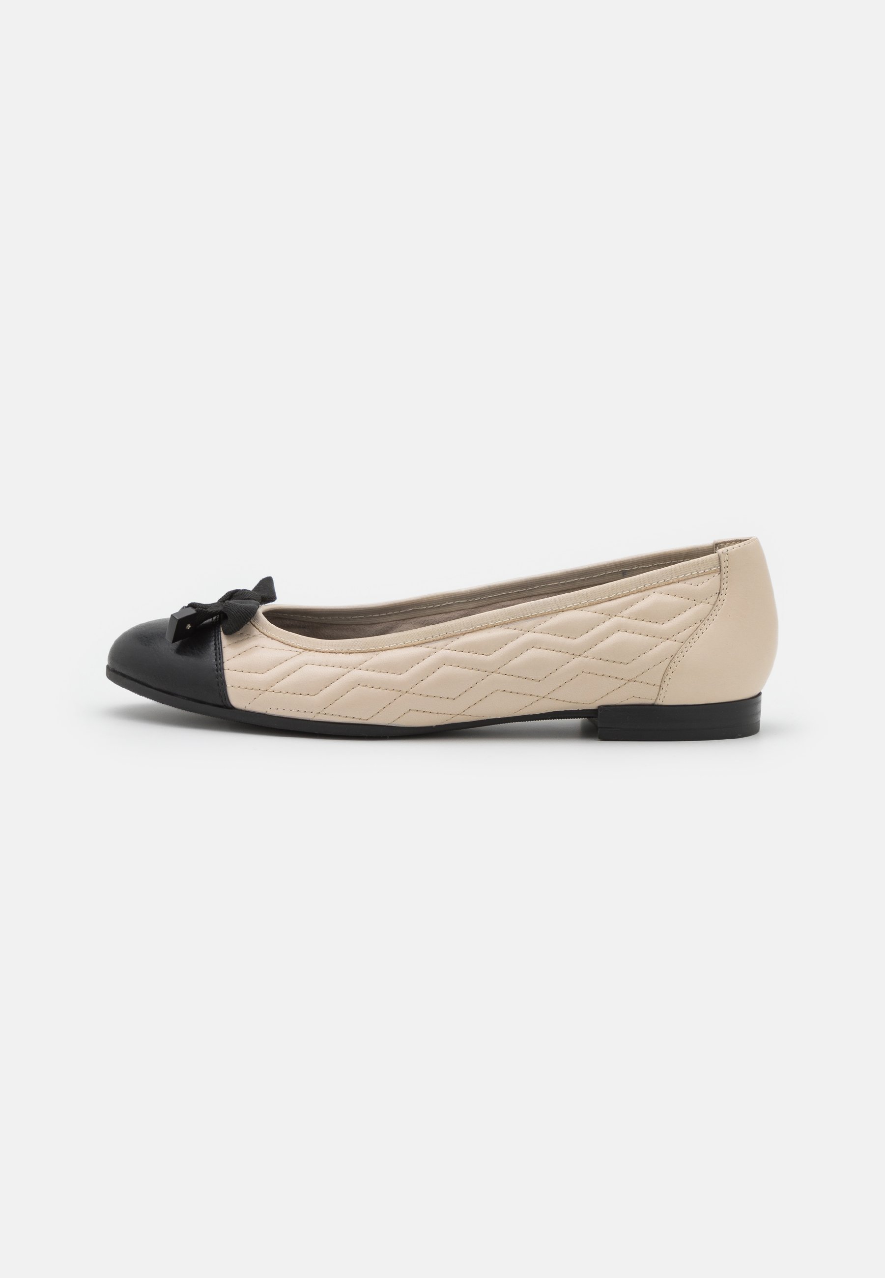 Tamaris Ballerina's - ivory/black/crème - Zalando.nl