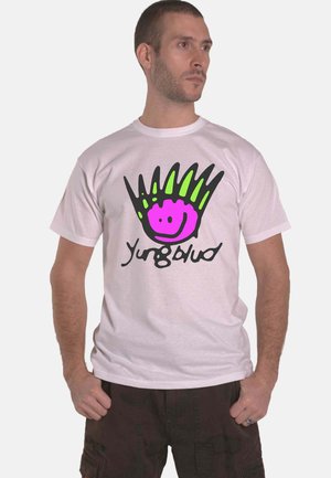 YUNGBLUD BE HAPPY FACE - Print T-shirt - light pink