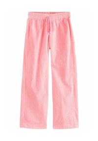 Next - RICH WIDE LEG PINSTRIPE - Housut - pink white Pienoiskuva 1