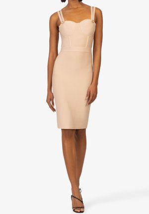 Robe fourreau - beige