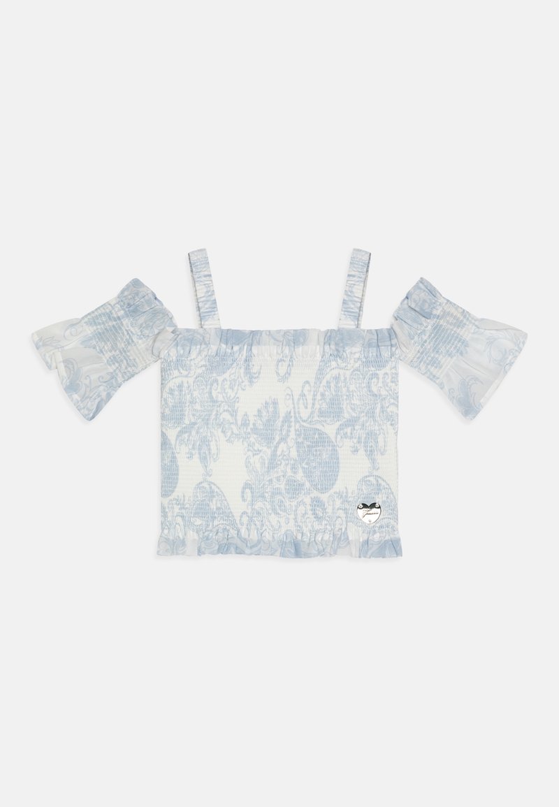 Guess JUNIOR TANK - Top - white/light blue