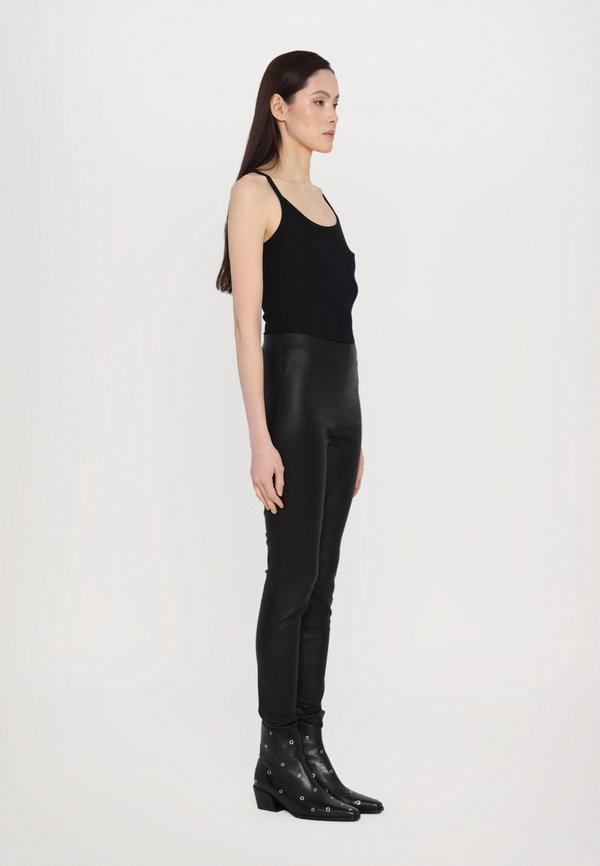 GIGI STRETCH LEGGINGS - Leather trousers4