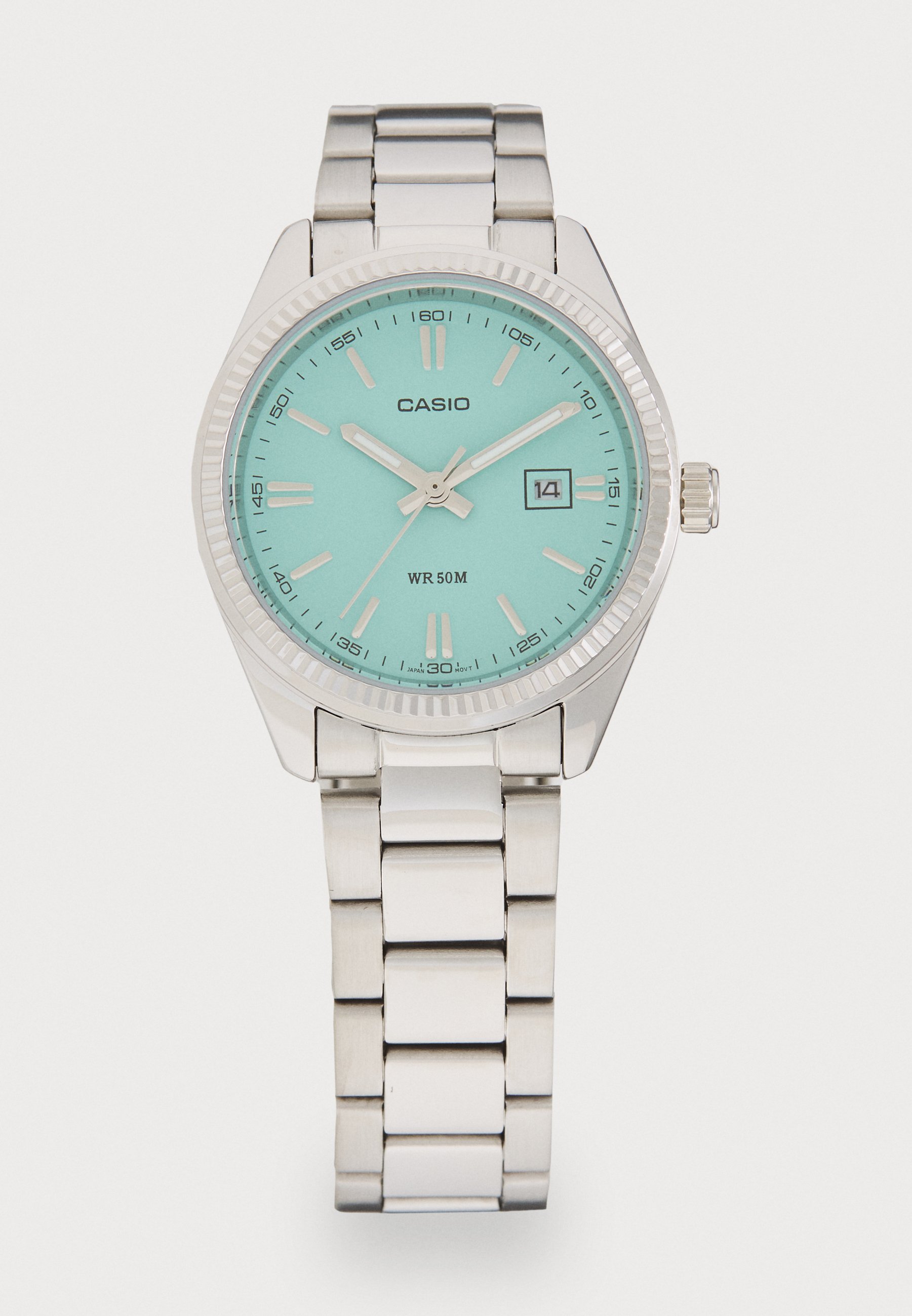 Casio Orologio Uomo Cronografo Tessuto - Solare, Quadrante Nero E Cinturino Bicolore, WR 100mt, Casual