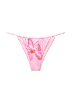 PULL&BEAR GATHERED FLORAL - Bikinialaosa - pink