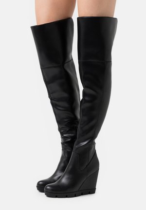 Anna Field, Bottes à talons hauts - black