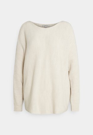 LOOSE FIT - Jumper - sand melange solid