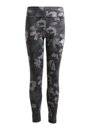ESSENTIALS FLOWER PRINTED KIDS - Leggings - grey black