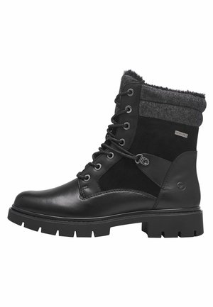 Lace-up ankle boots - black