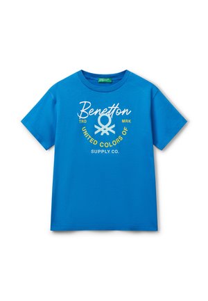 WITH LOGO - T-Shirt print - blue
