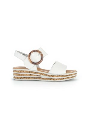 Sandalias con plataforma - latte