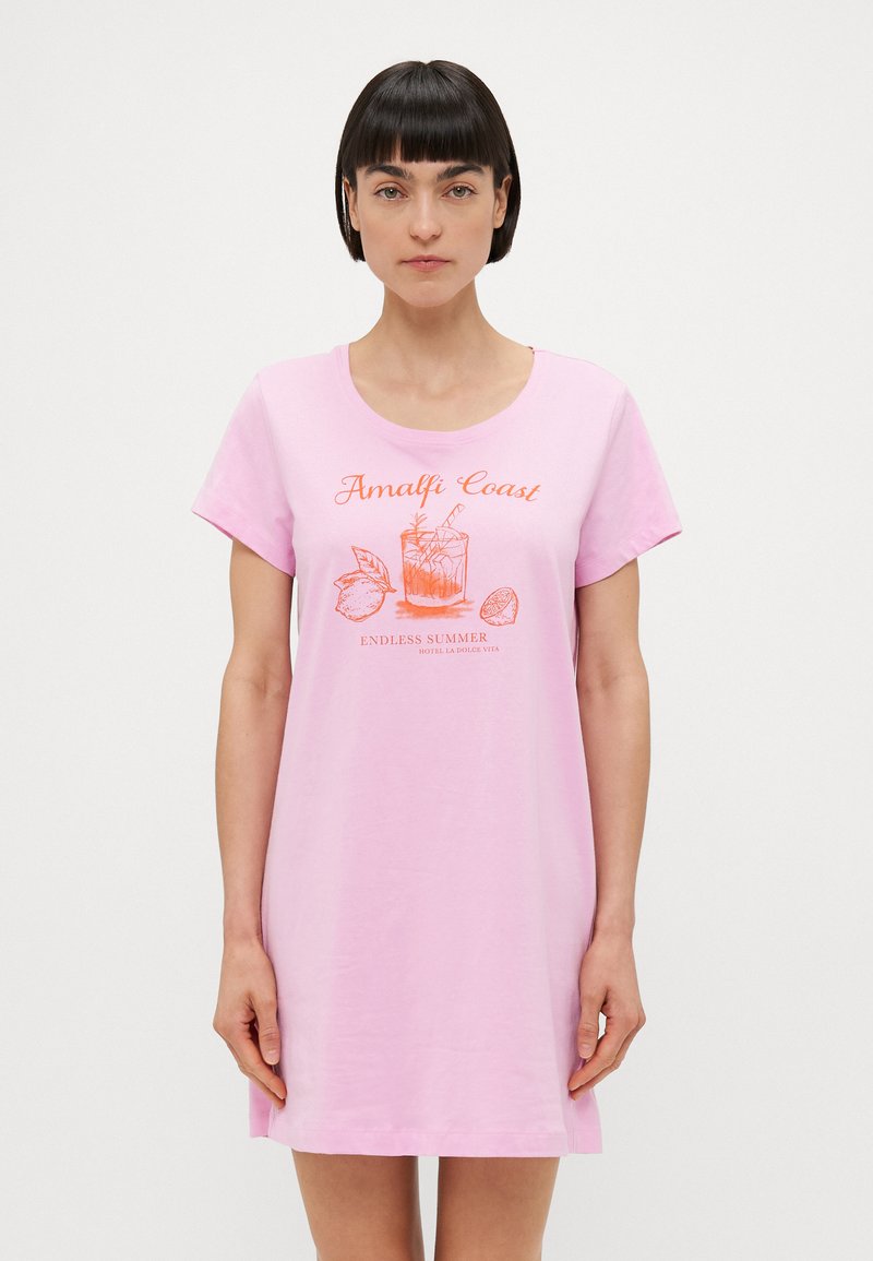 LASCANA - VIVANCE DREAMS BY LASCANA DOLCE VITA BIGSHIRT - Spalna srajca - pink, Povečajte