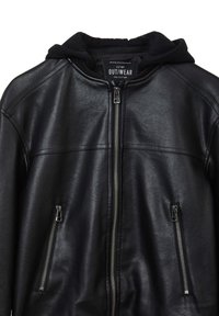 Calliope CON CAPPUCCIO - Felpa con zip - nero ultrablack