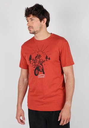 TACOON - T-shirt imprimé - brick