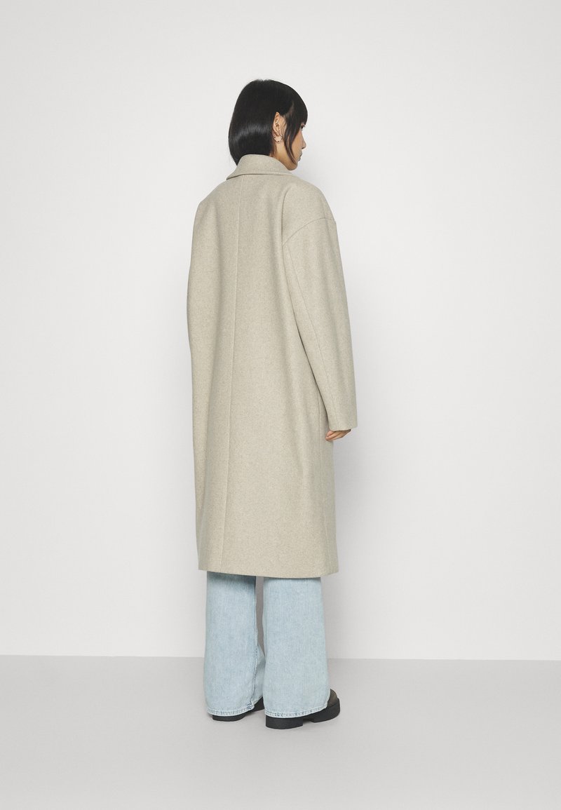 Noisy May NMODETTE LONG JACKET - Classic coat - safari melange 