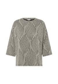Bon'A Parte SMILLA JAQUARD - Blouse - feather gray mel big leafs