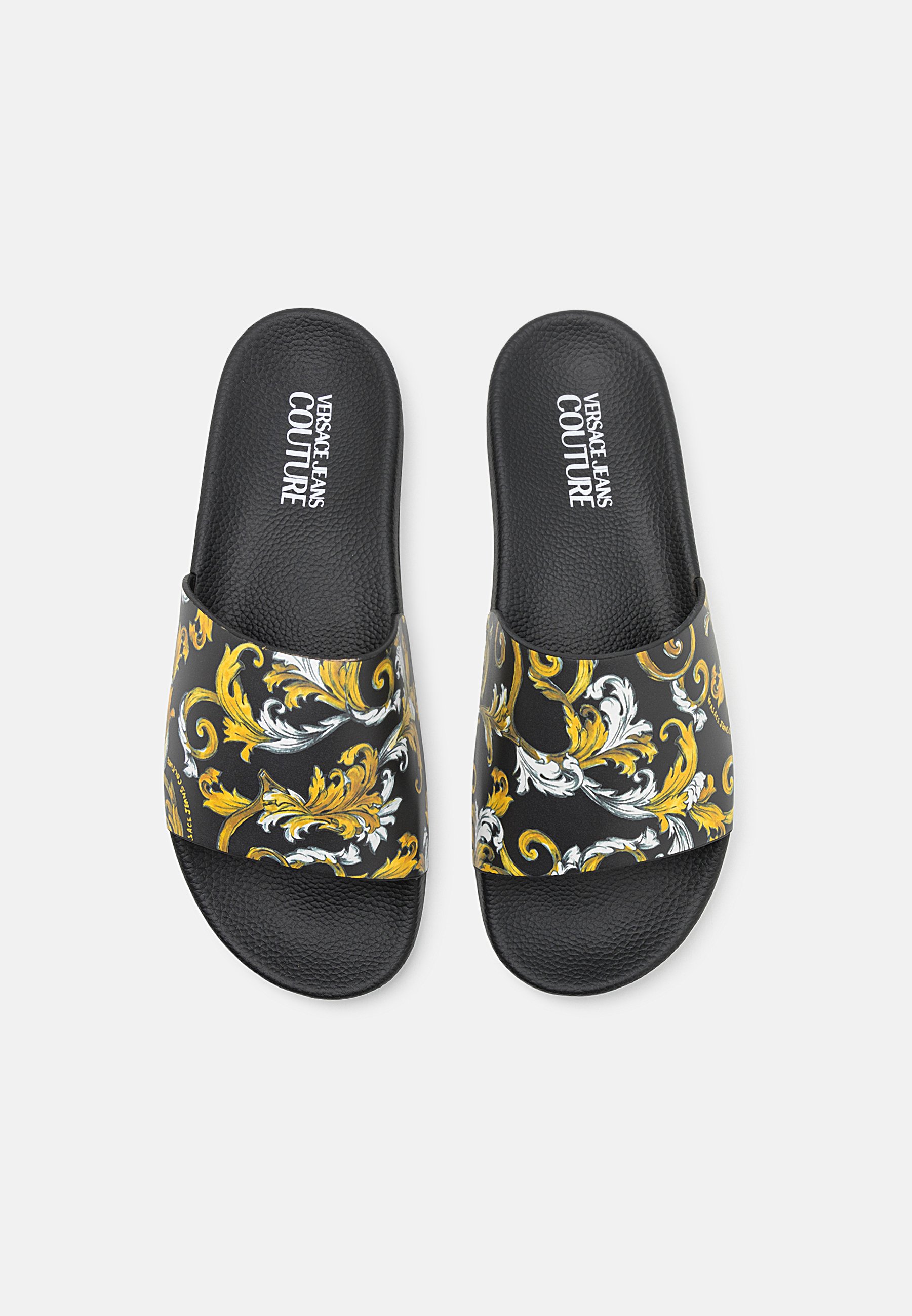 Versace Jeans☆GUMMY LOGO バロック サンダル 2色【UK発】 Versace Jeans☆GUMMY LOGO バロック サンダル 2色【UK発