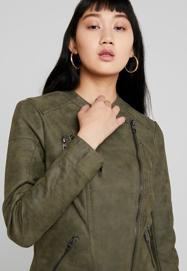 ONLAVA BIKER OTW NOOS - Faux leather jacket - kalamata4