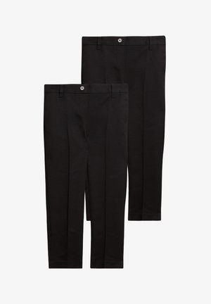 Marks & Spencer 2PK REGULAR LEG - Stoffhose - black