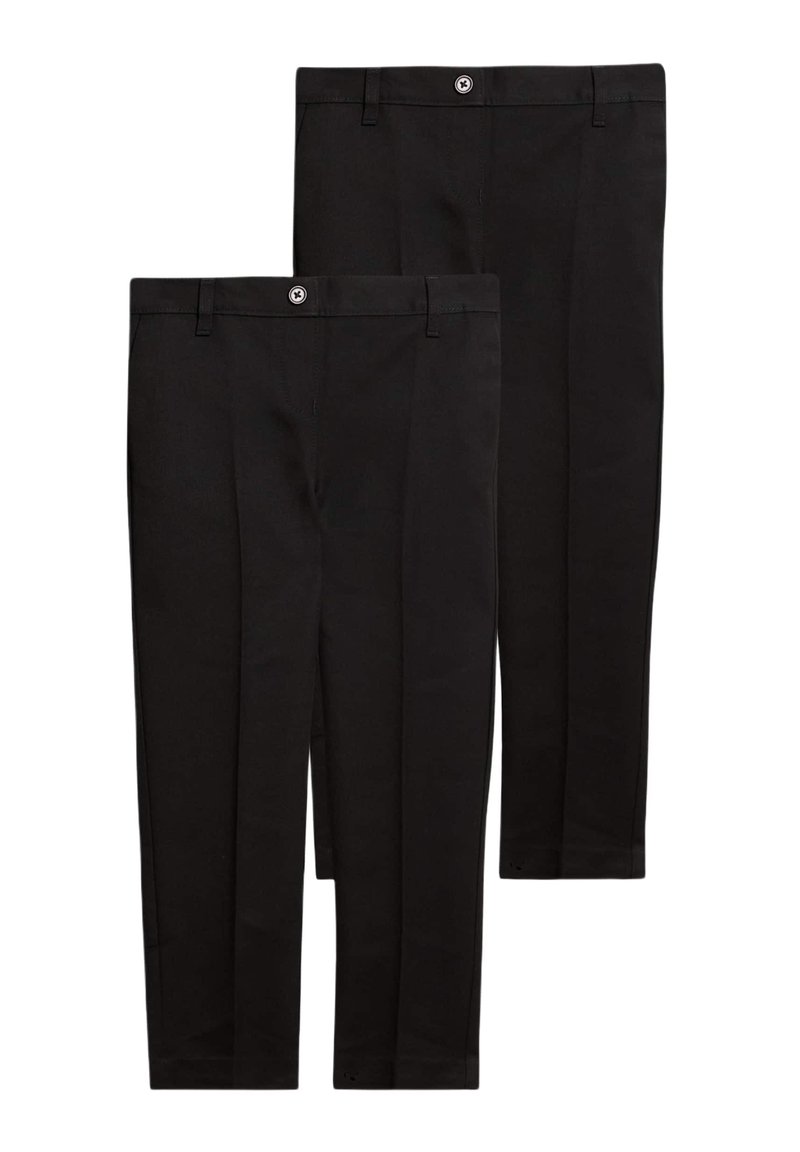 Marks & Spencer 2PK REGULAR LEG - Broek - black
