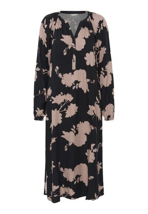 ELISA - Blusenkleid - black rose big flower print