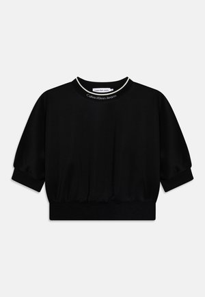 LOGO TAPE VOLUME - T-shirts basic - black