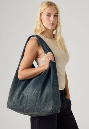 Levi's®, EMERSON SHOULDER BAG EGRET - Shopping bag - egret - dark indigo - worn in -