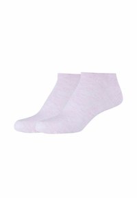 Calze alla caviglia rosa realizzate in un morbido tessuto testurizzato, caratterizzate da un morbido bordo superiore e una punta senza cuciture per il comfort.