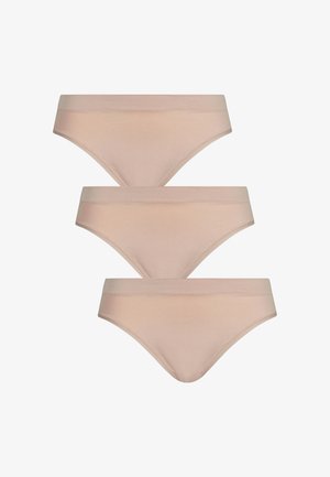 Lovable, 3 PACK ULTRASOFT PANTIES - Perizoma - nudo chiaro